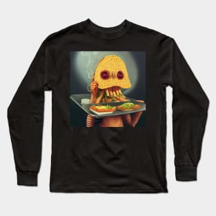 Taco Waiter Weird Halloween - best selling Long Sleeve T-Shirt